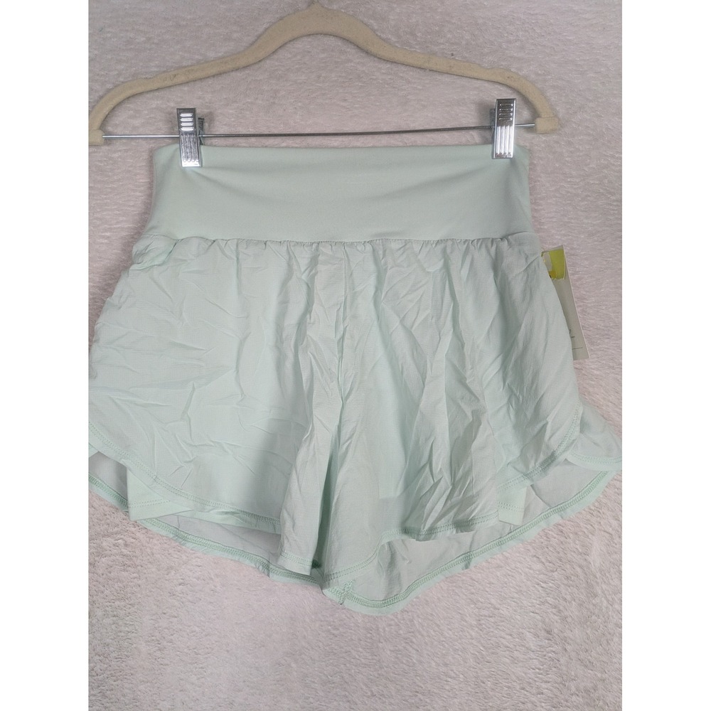 NEW All in Motion 2-in-1 Shorts Women's Small Light Mint Green High Rise Liner